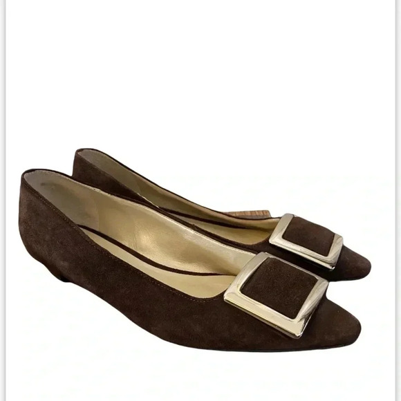 Talbots Womens Vintage Suede Flats - Picture 1 of 9